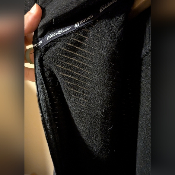 Eddie Bauer Grid Fleece Quarter Zip Pullover - Men's Large - Picture 5 of 6